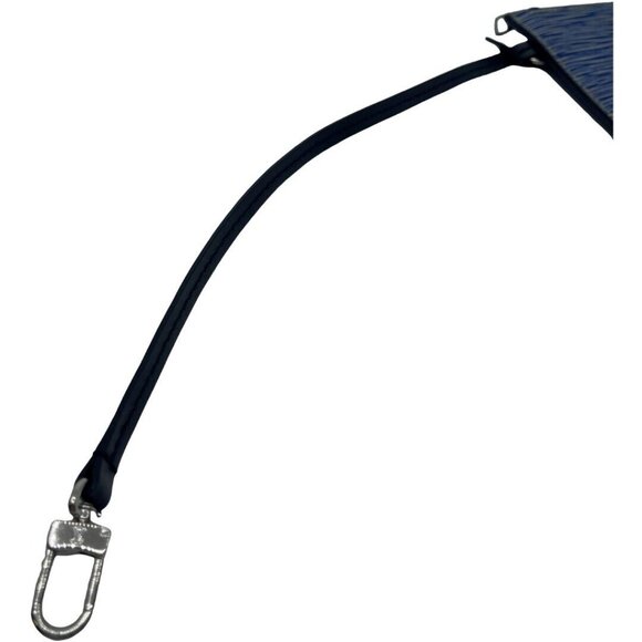 Authentic LOUIS VUITTON Denim Epi Pouch For Neverfull MM Blue Leather #36635523 - Picture 7 of 12